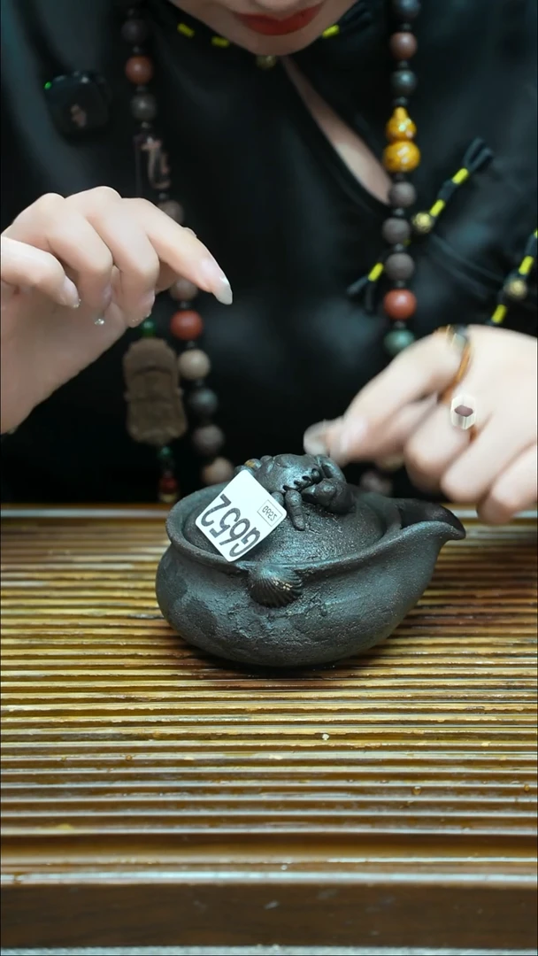 万古烧粗陶手工茶具
