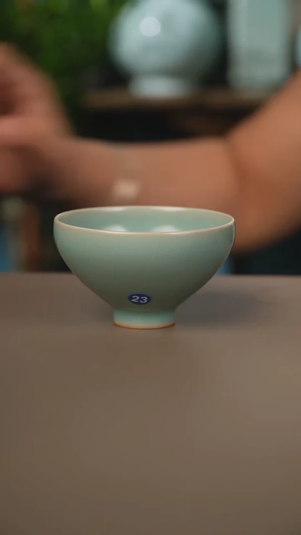 仿古鸡心盏微暇1