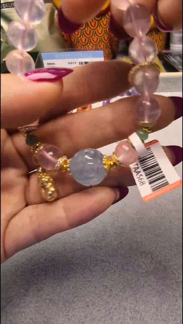 银S925镶嵌手链水晶FAA568 水晶手链