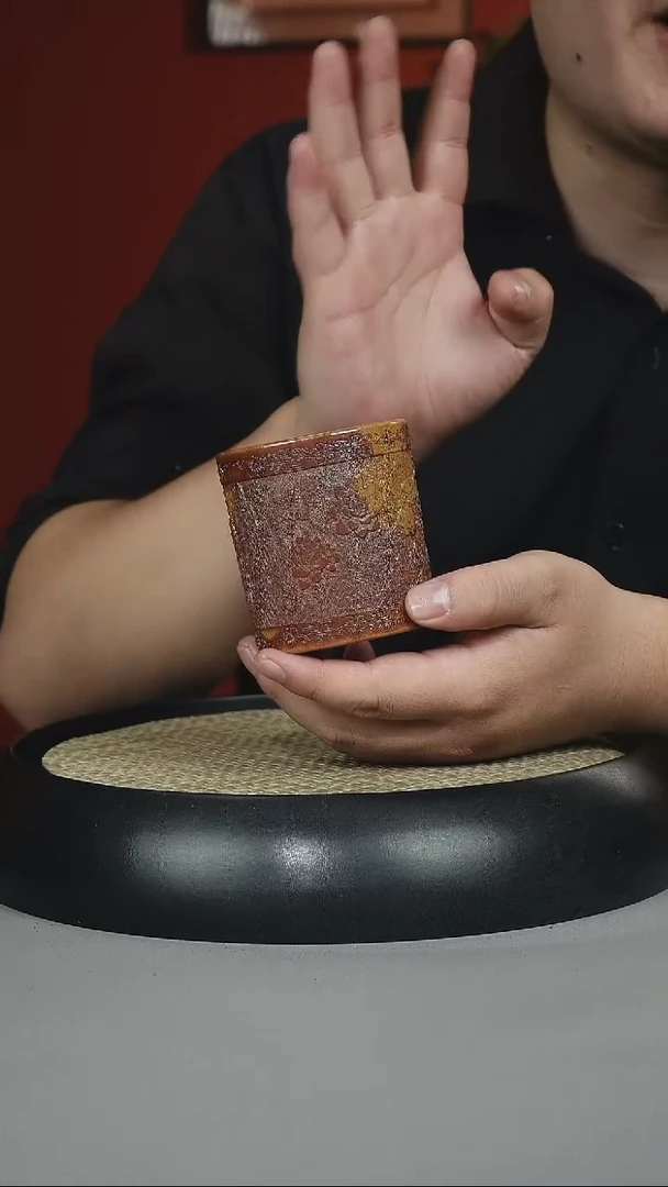 茶壶紫砂龙骨金砂 山水直筒杯