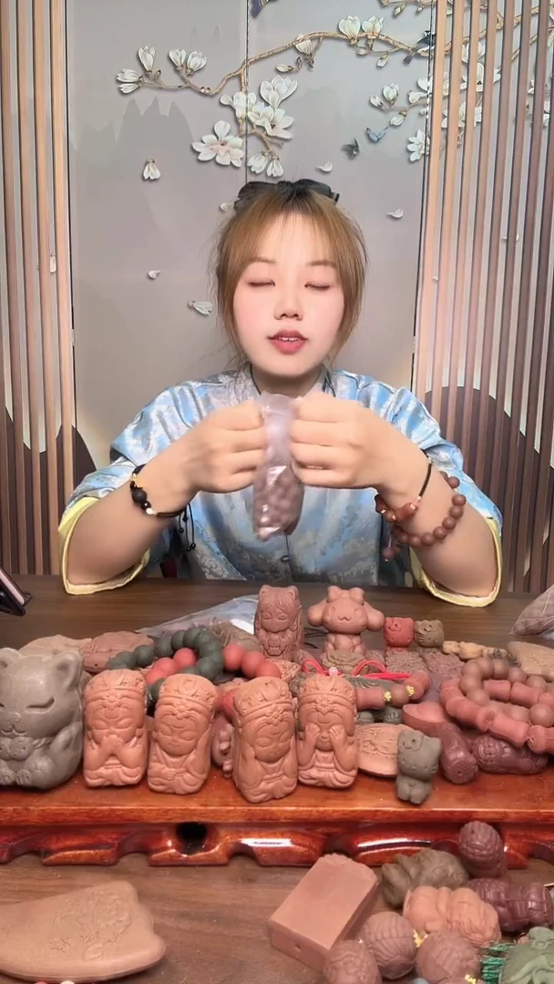 泥塑瑕疵南朝+醒神散包珠