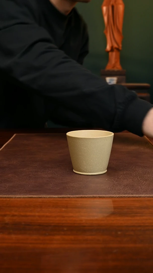 【闪购商品】紫砂茶壶本绿平底杯100cc