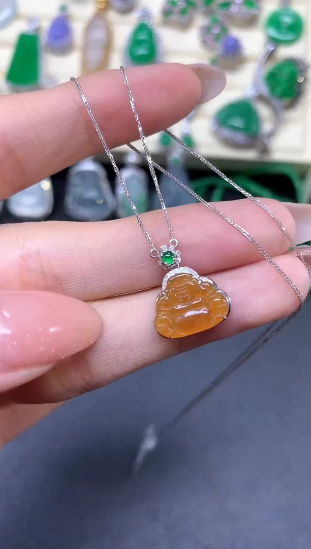 【闪购商品】翡翠套链18K金镶嵌套链|2350+235