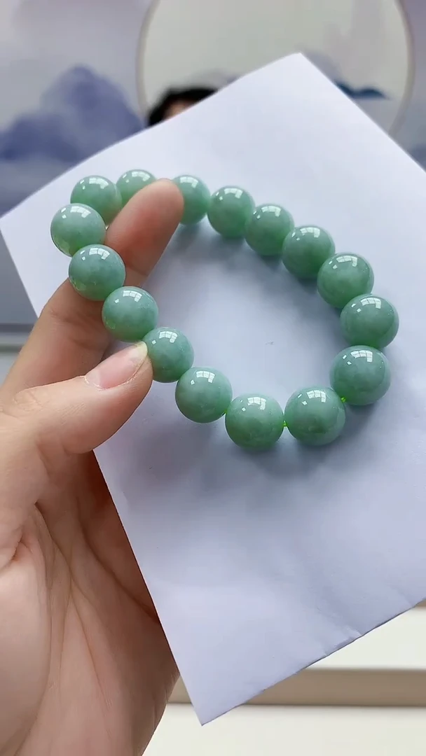 未镶嵌定制翡翠4957lr-毛货手串39