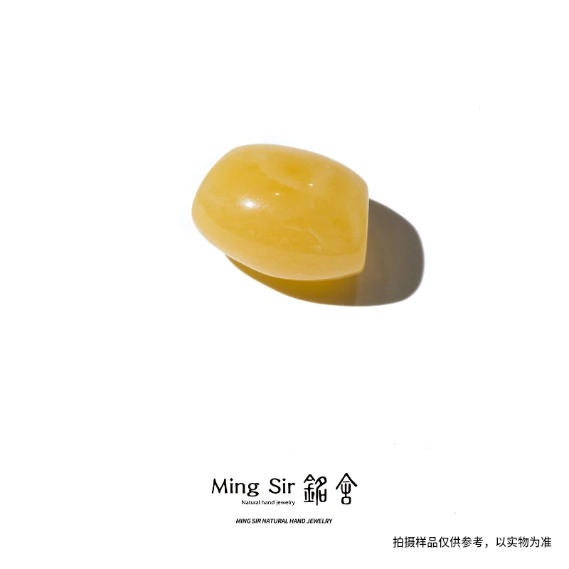 【铭舍 新款马蹄珠满蜡】天然俄料蜜蜡马蹄珠珠宝玉石（裸珠）