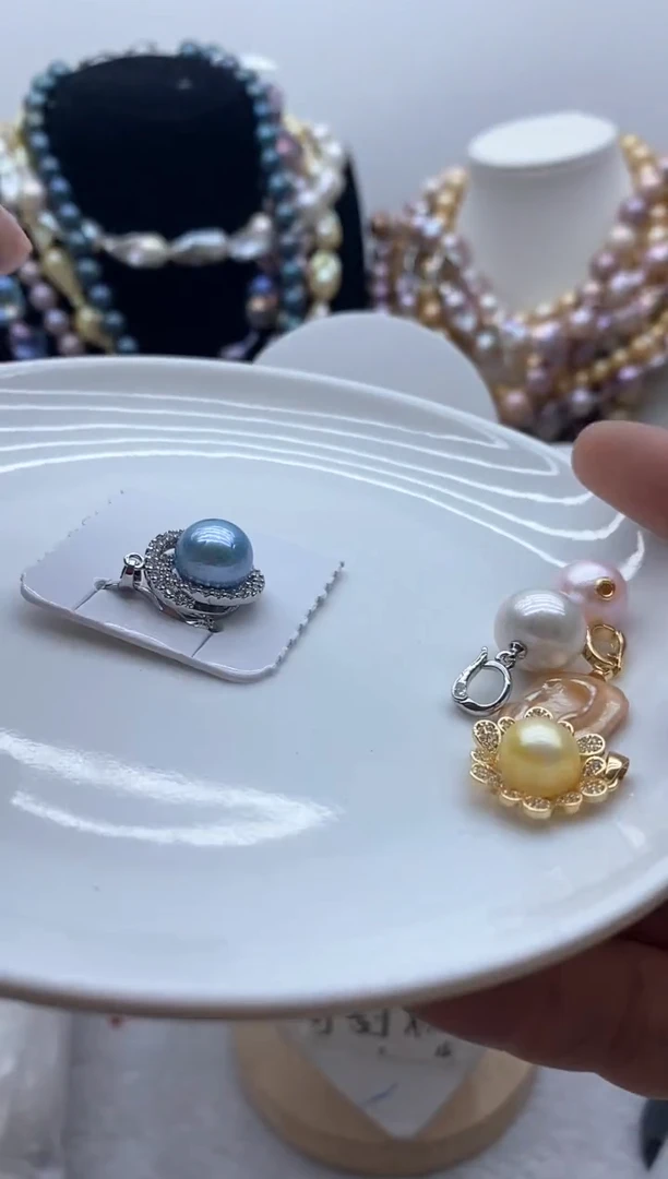 【闪购商品】淡水珍珠颈饰钛钢94