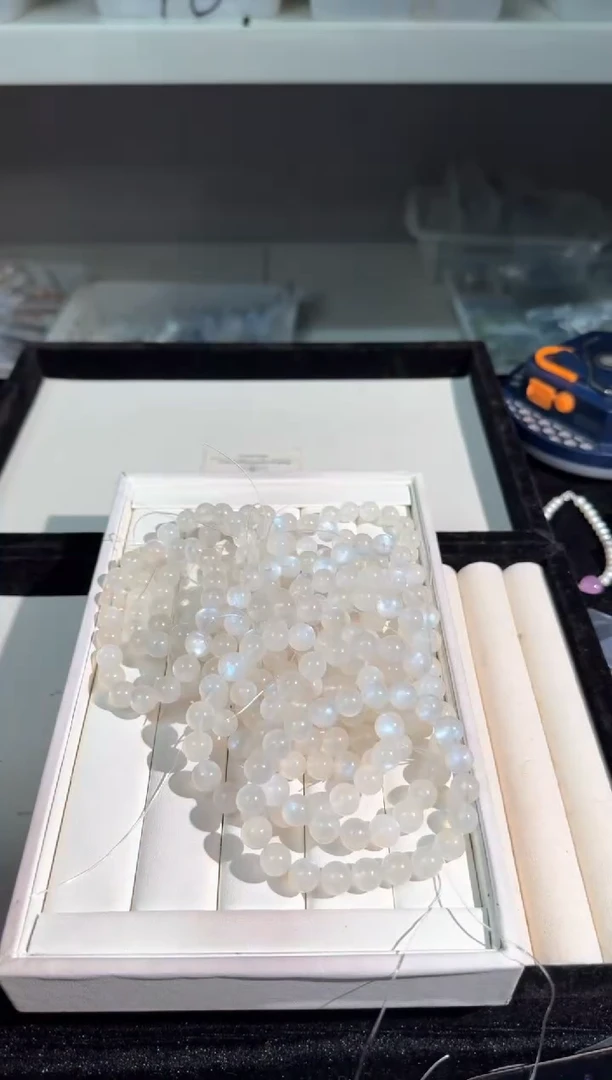 手链未镶嵌长石T060蓝月9m+素圈发货多样性发其一