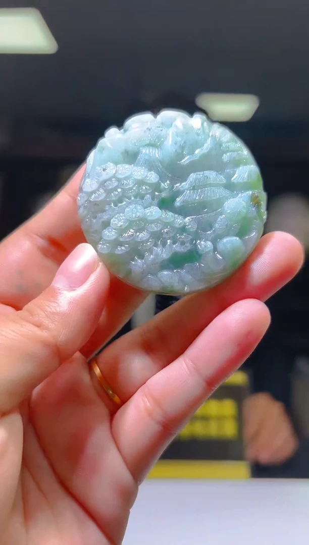 颈饰未镶嵌翡翠12/1108/L/山水