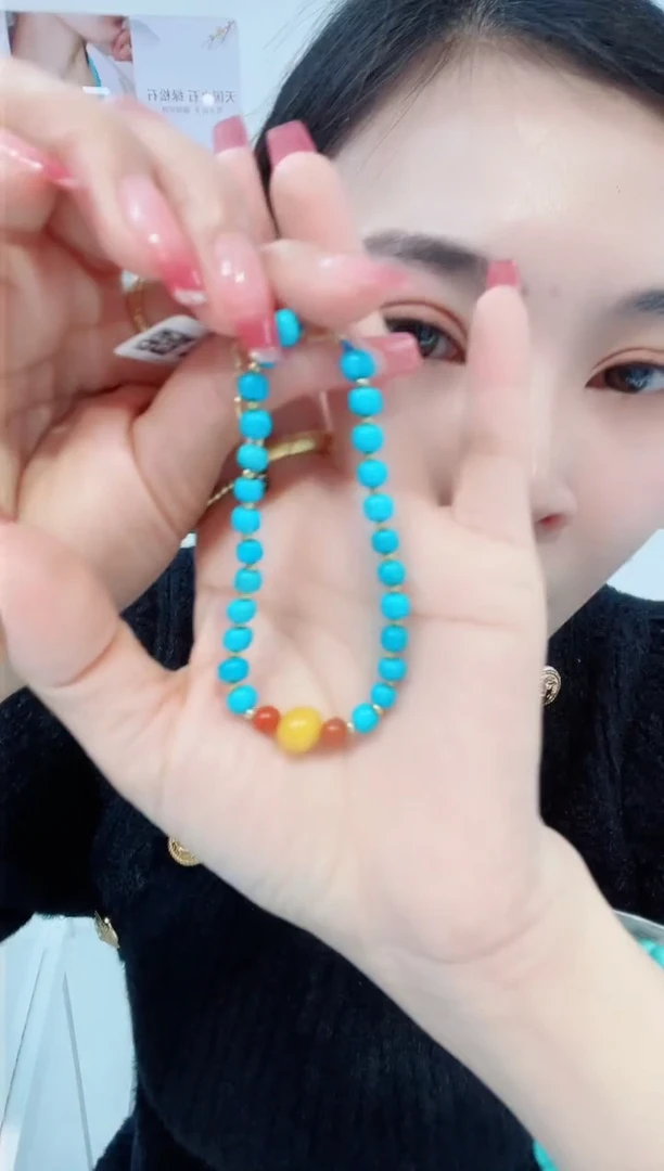 【闪购商品】绿松石手链银S925镶嵌发货一件