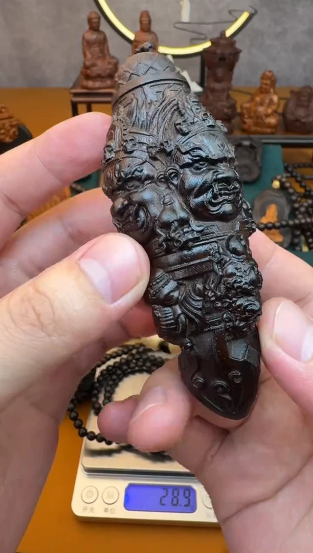 贡木把件《巴布亚贡木》大黑天金刚杵