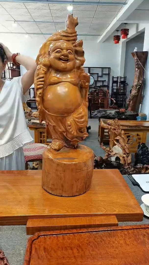 木d****p乐乐佛摆件，