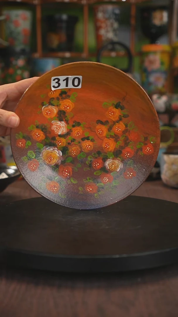 紫砂油画手绘釉下彩310