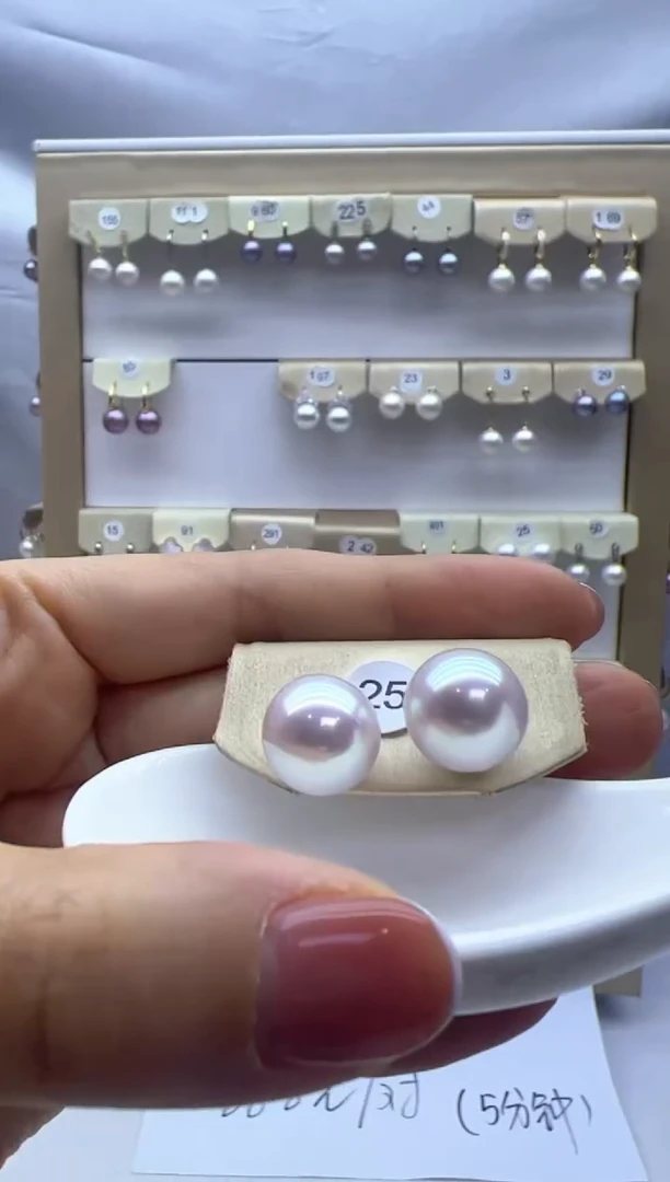 【闪购商品】淡水珍珠耳饰银S925镶嵌25