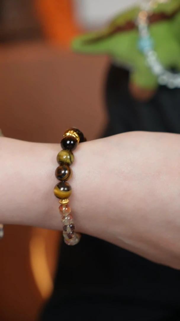 【闪购商品】水晶手绳未镶嵌非金属 虎 胶花