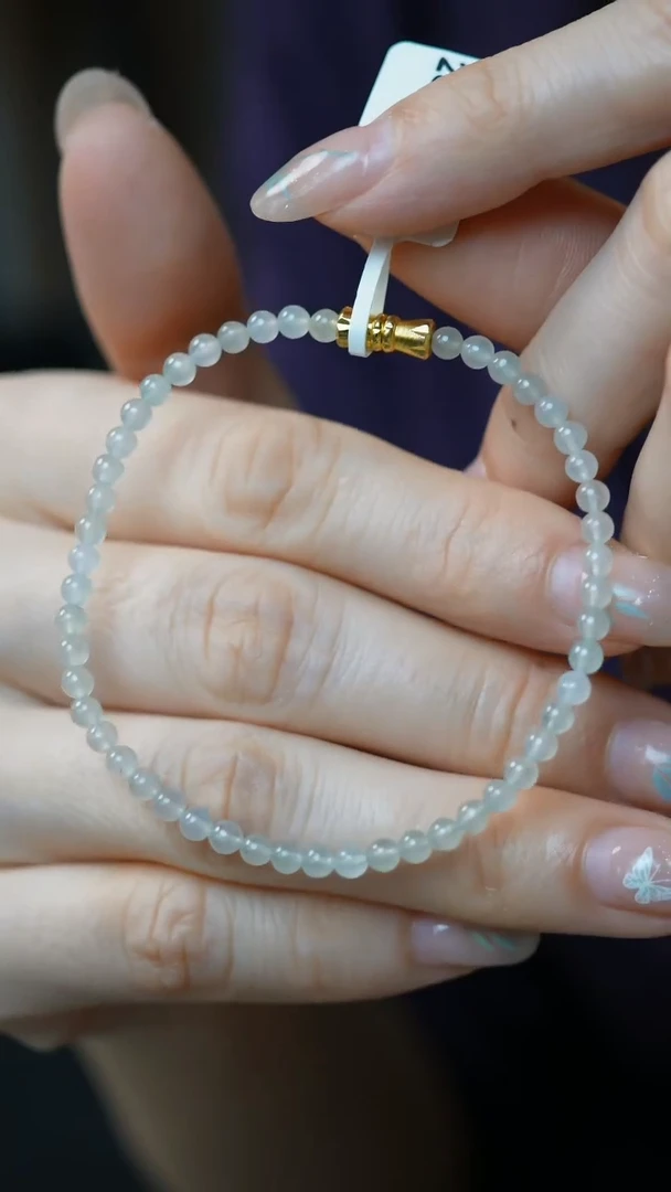 未镶嵌手串翡翠1-3.7mm珠串/姿/1