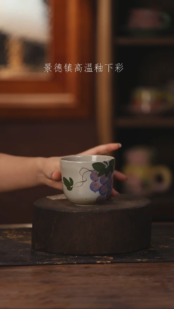 陶瓷景德镇高温釉下手绘陶瓷441