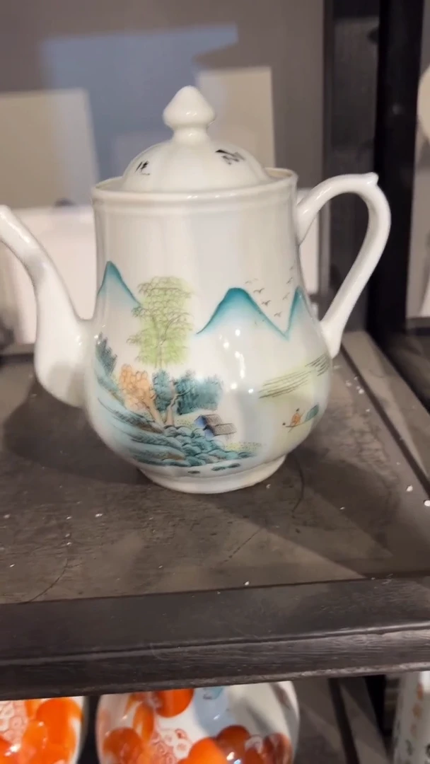 摆件瓷摆件瓷摆件山水湖