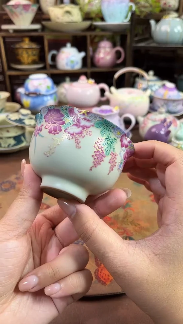 汝窑 猪油冻 主人杯120cc