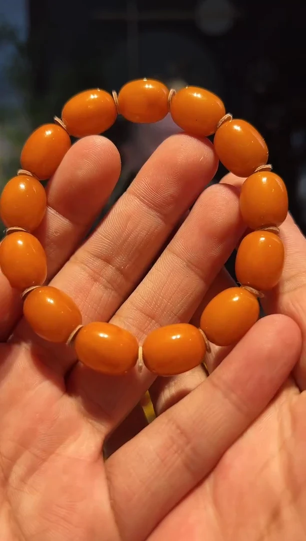 【闪购商品】蜜蜡手串未镶嵌11-12(枣蜡串)