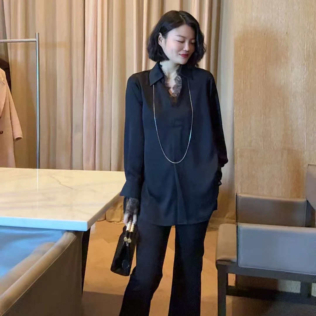 TANTAN 显瘦气质百搭早秋设计感衬衫LL 2596