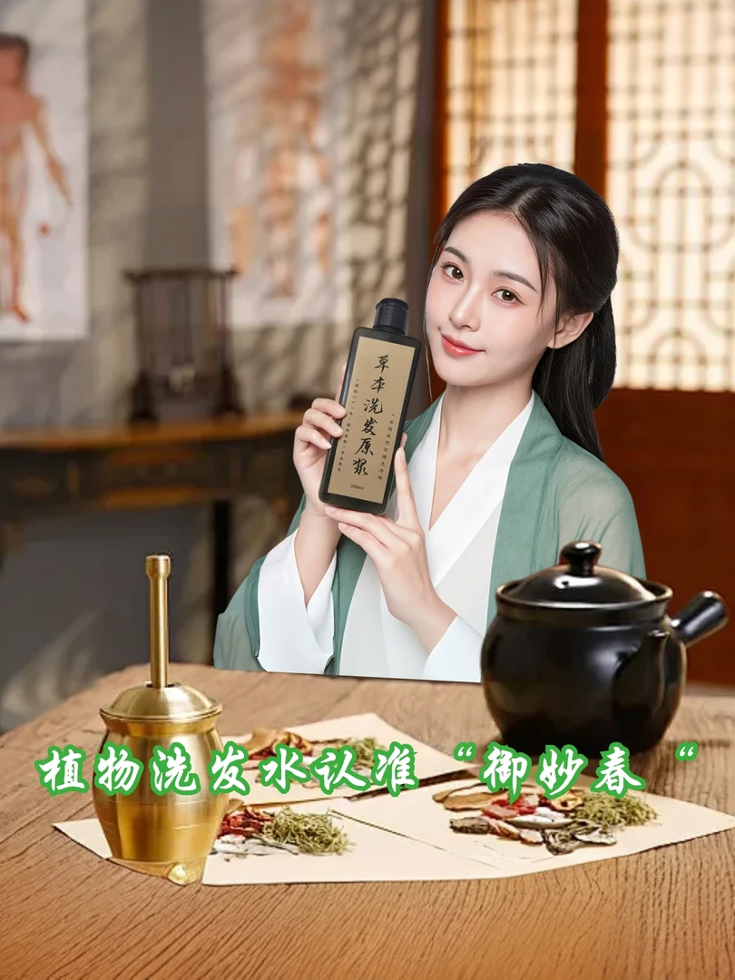 【植物洗发原浆】21味草本植物传统洗发原浆侧柏叶清爽温和洗发水