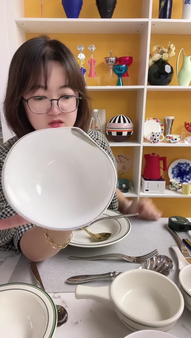 2个 意大利敦迪 水滴 饭碗13cm