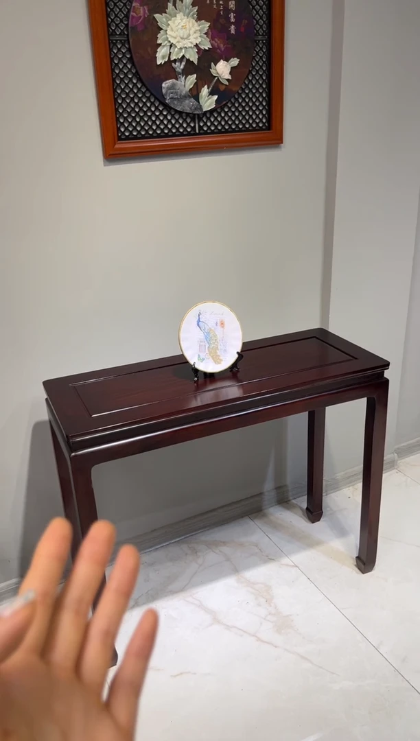 黑酸枝木类成套家具平头条案118-40-80