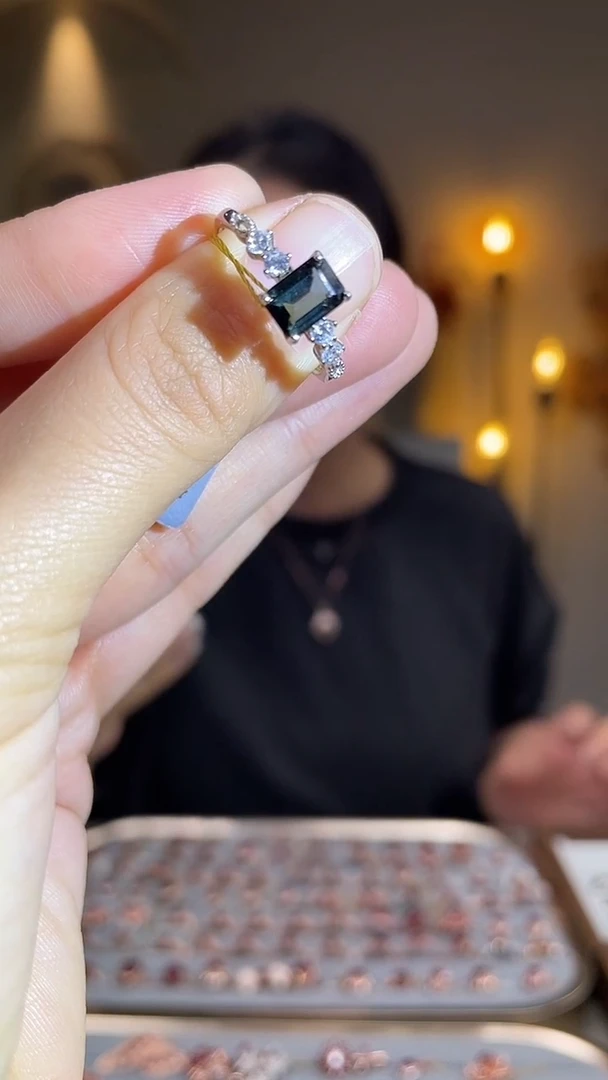 银S925镶嵌手饰碧玺手饰