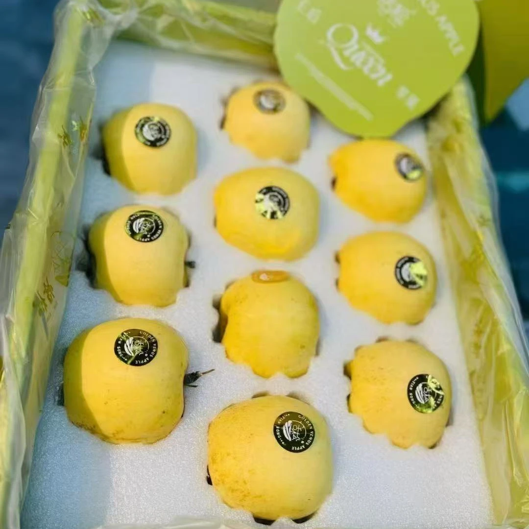 【10月浮力】黄金维纳斯苹果4斤原箱脆甜多汁新鲜当季水果 顺丰包邮