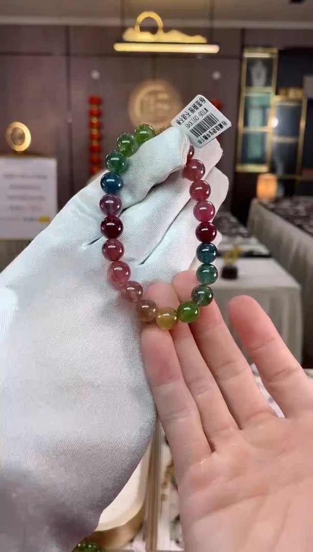 【闪购商品】碧玺单圈手串9mm+未镶嵌（多样性发一条）xion