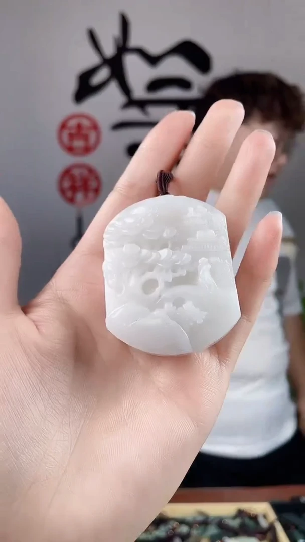 和田玉未镶嵌颈饰拍一发一，多样性发货