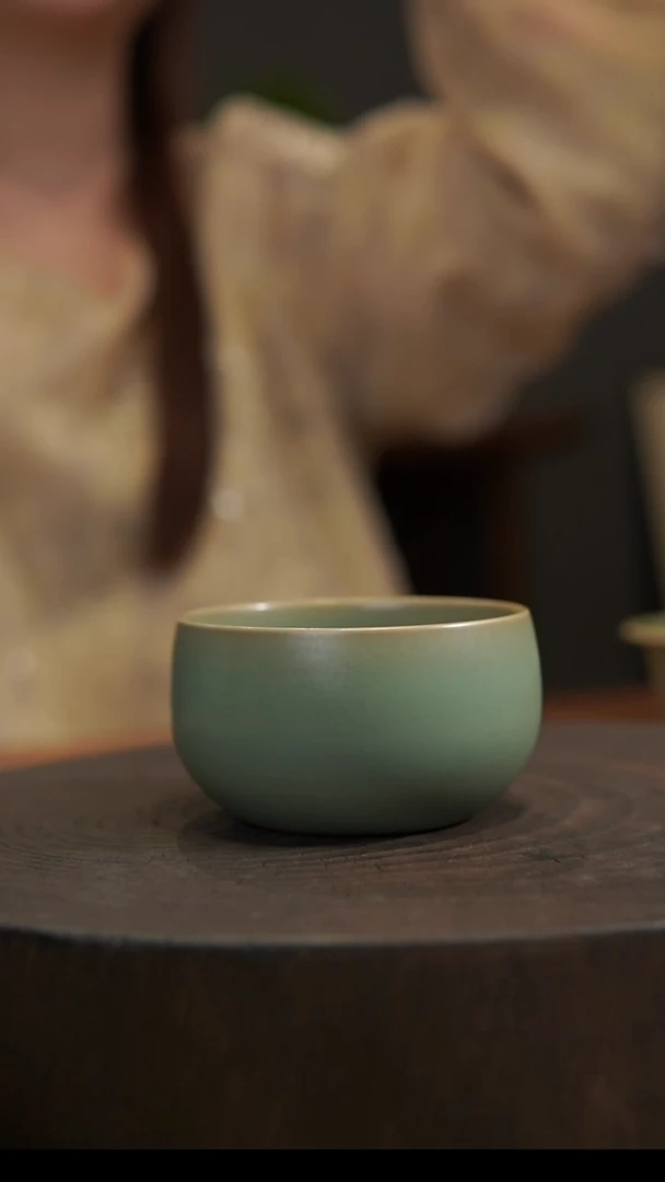 杯子禅定杯 汝州原产地  原矿老釉