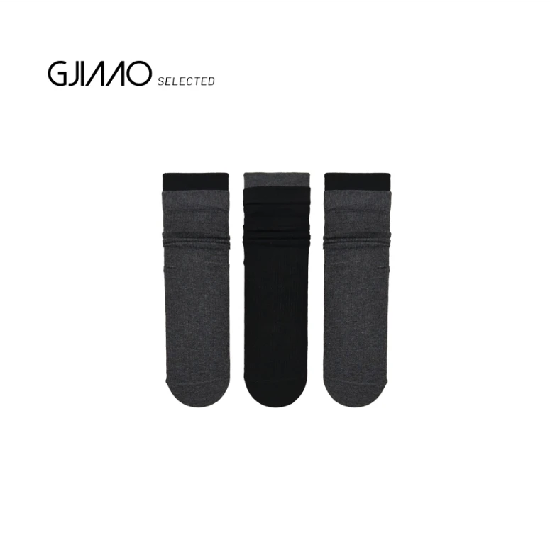 2658 纯色中筒袜（三双装）