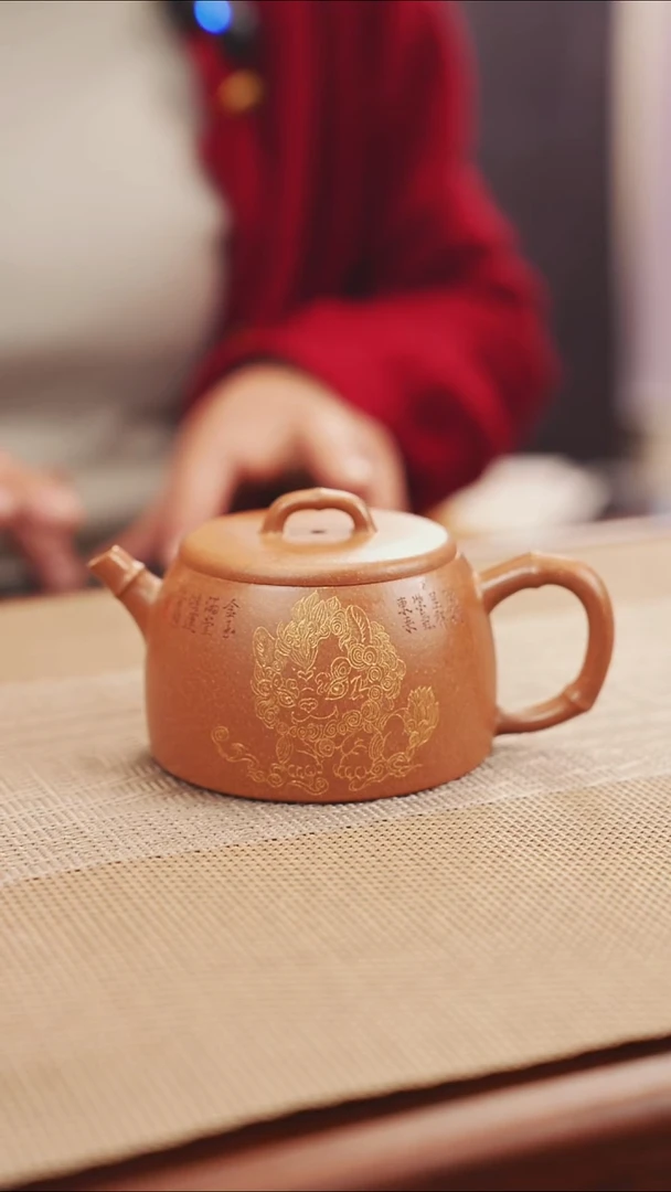 原矿黄降坡狮子紫砂壶紫砂壶22