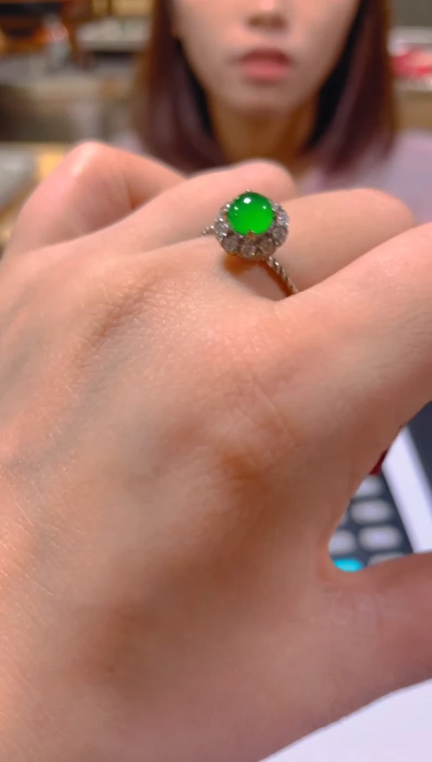 未镶嵌戒指翡翠多样性发一