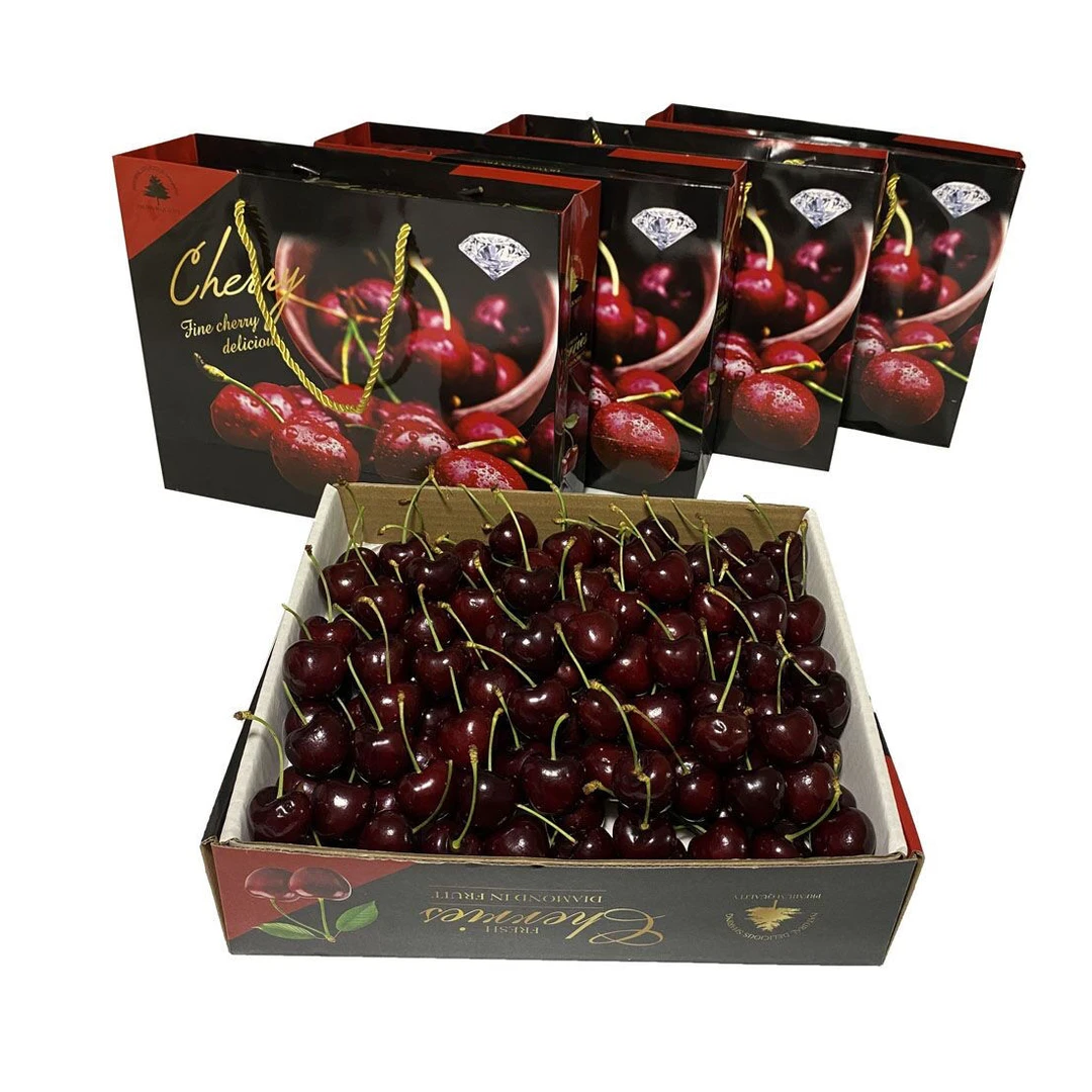 单J车厘子五斤手提礼盒装＋都乐网纹瓜两粒礼盒装（所有礼盒包装随机）