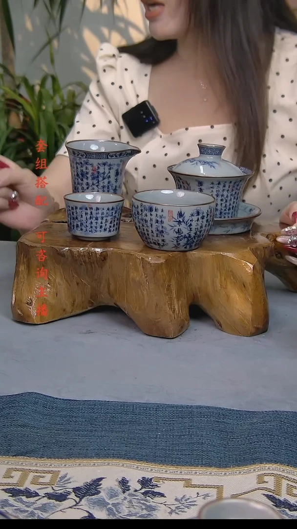 简装家用款4件套 老陶泥开片纹陶瓷茶具