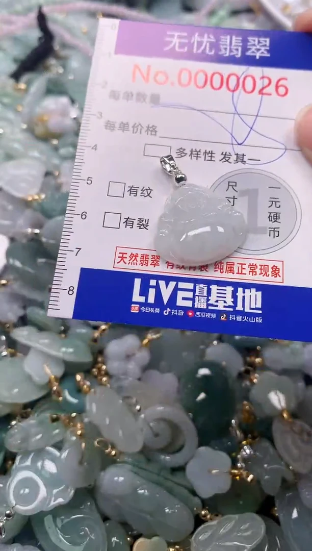 吊坠(不含链)未镶嵌翡翠26