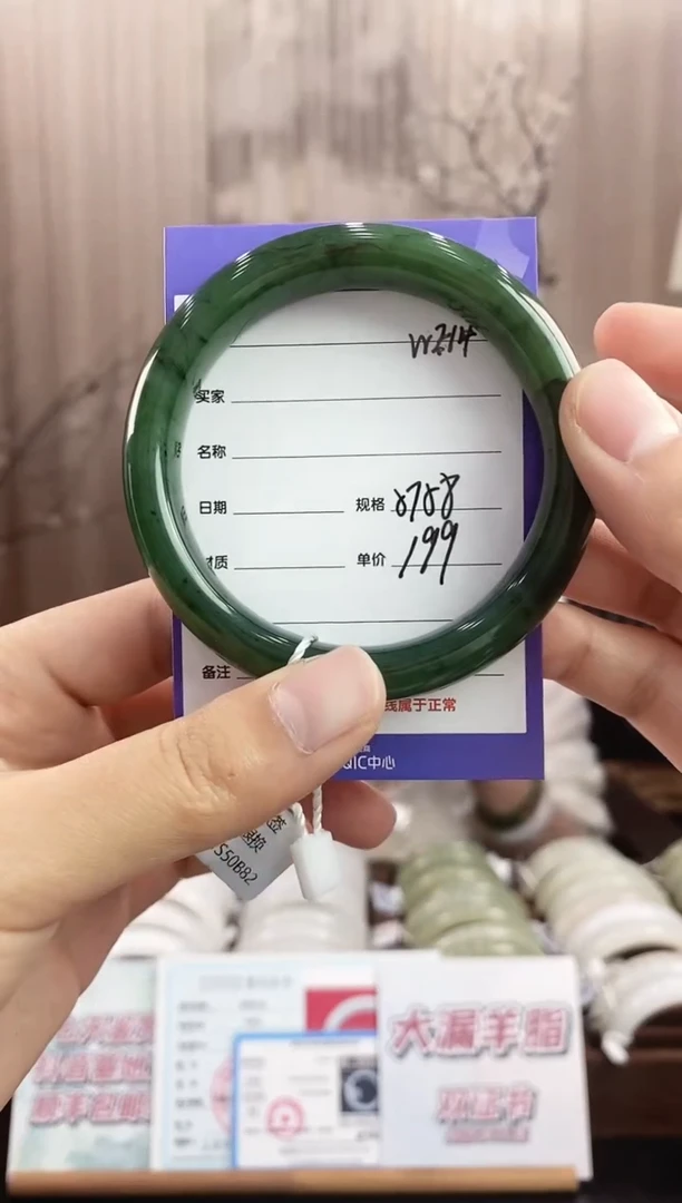 未镶嵌手镯和田玉WE14微色差