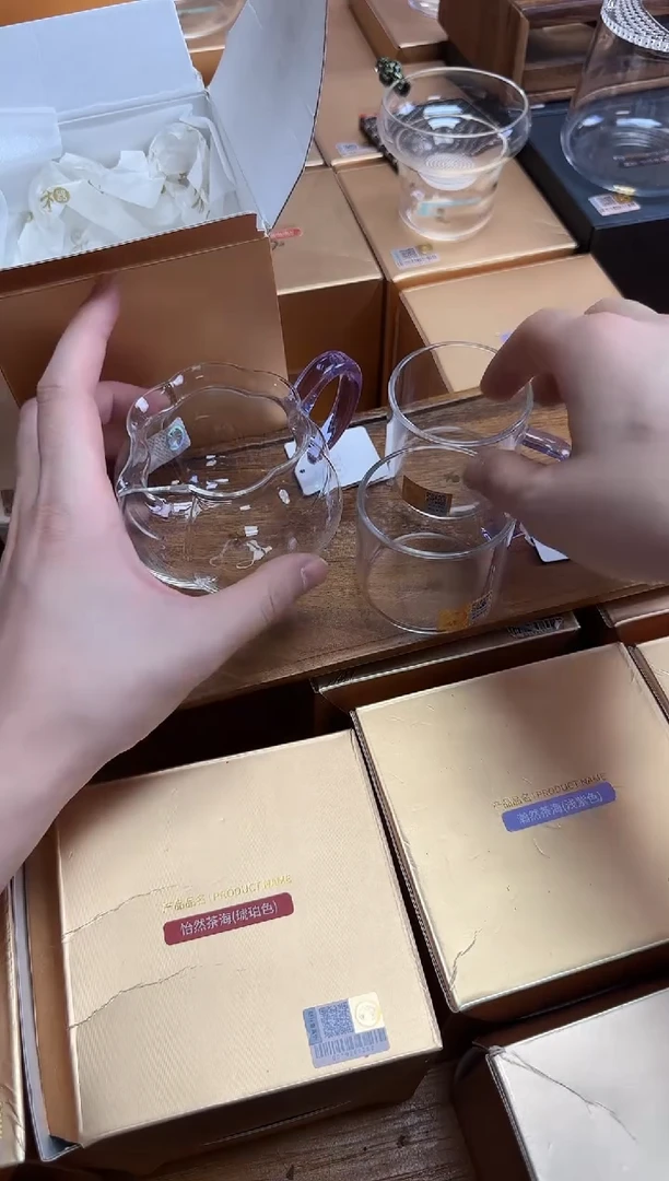 禾器纳福茶海浅紫+禾器对杯浅紫