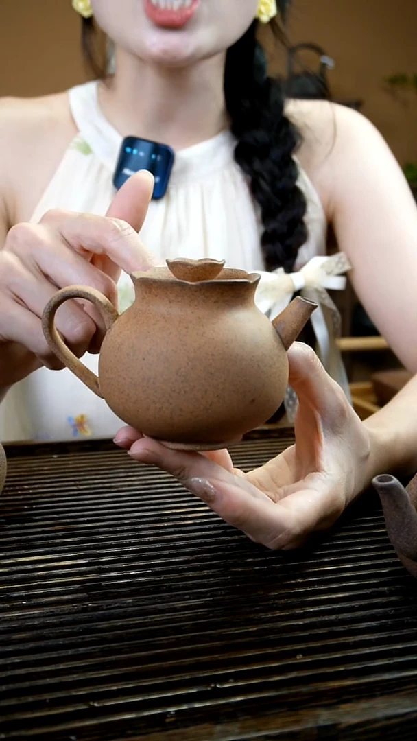 原矿老岩泥黄泥段 花瓶壶