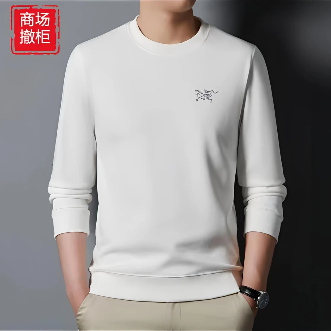 H2【奥莱一折】鸟 加圆领卫衣T恤男女同款秋冬内搭休闲打底衫