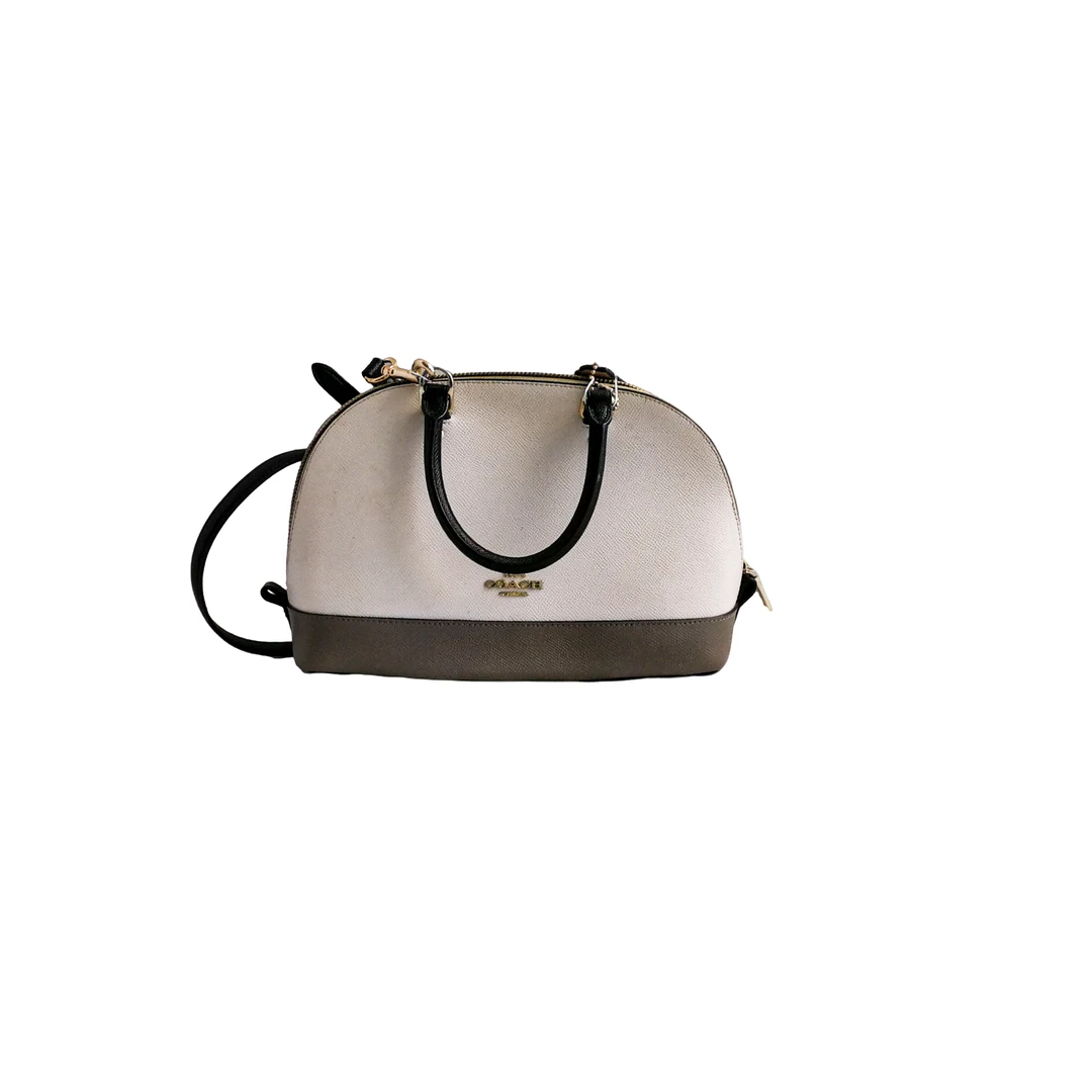 95新 COACH/蔻驰 coach  白色灰壳包  011926