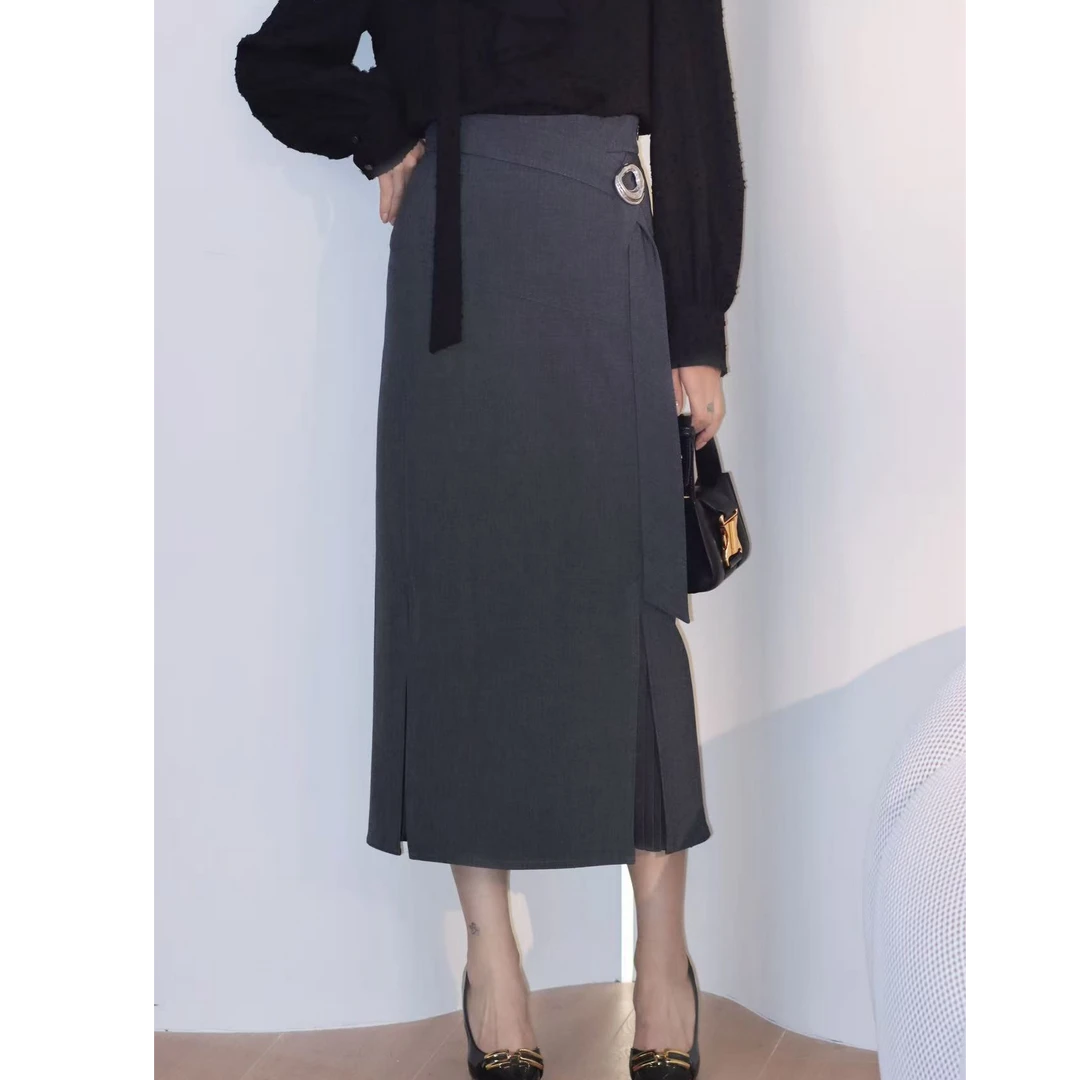 GIRDEAR/哥弟120032 新款气质时尚优雅步步生花半裙