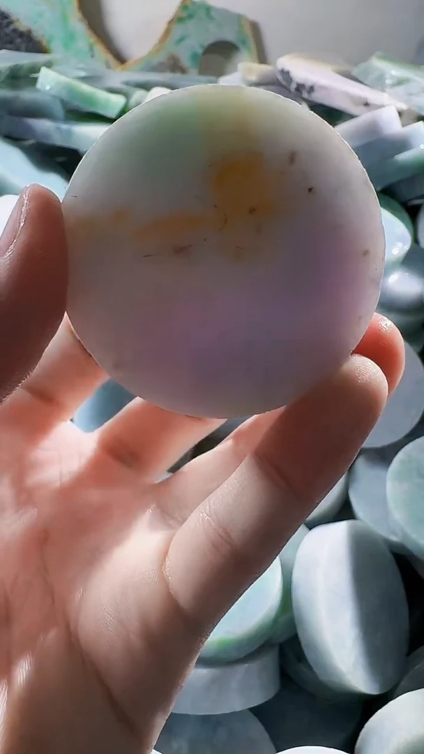 翡翠裸石缅甸翡翠A货文9676