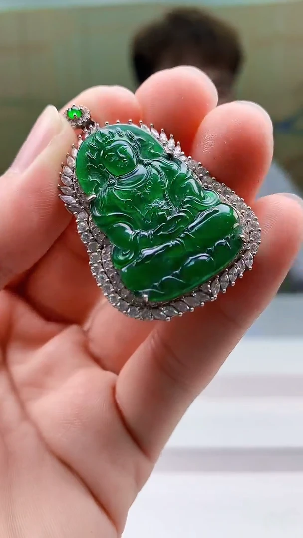 定制翡翠未镶嵌4868bb-毛货挂件29