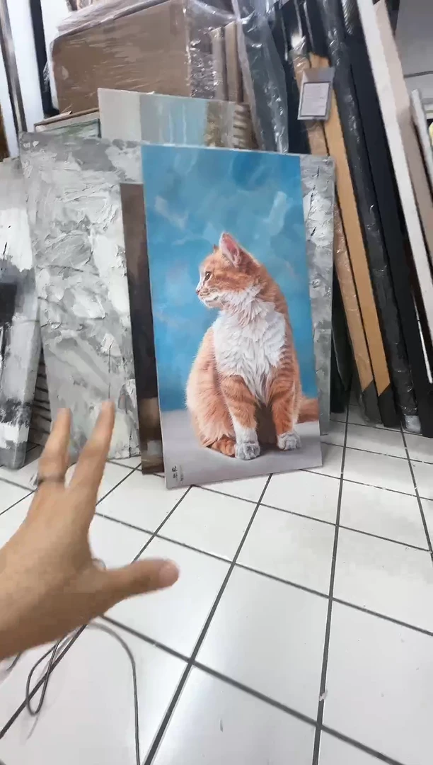 168现代艺术油画装饰画50cm*100cm