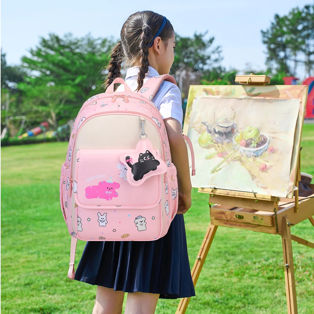 【阳光8点】幼升小小学生可爱户外卡皮巴拉护脊防泼水书包#90405