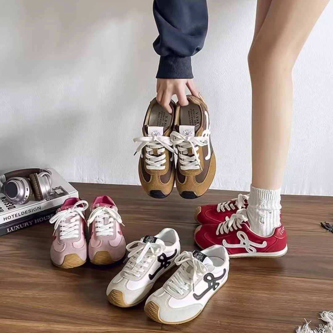 运动休闲板鞋2025年春季新款厚底德训鞋阿甘鞋休闲运动鞋平底