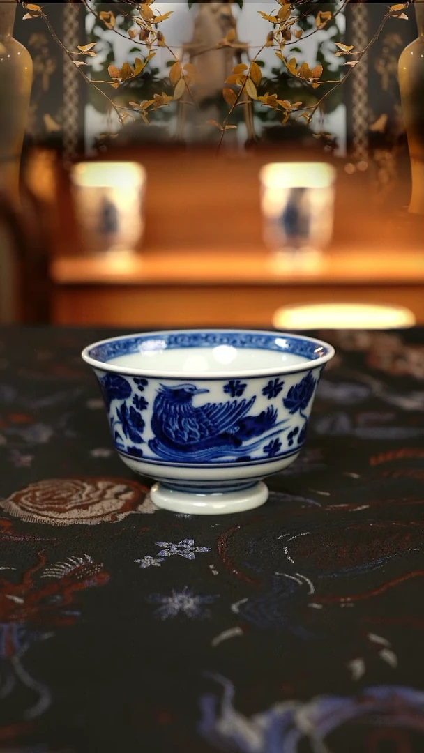 元黛工坊鸳鸯马蹄杯